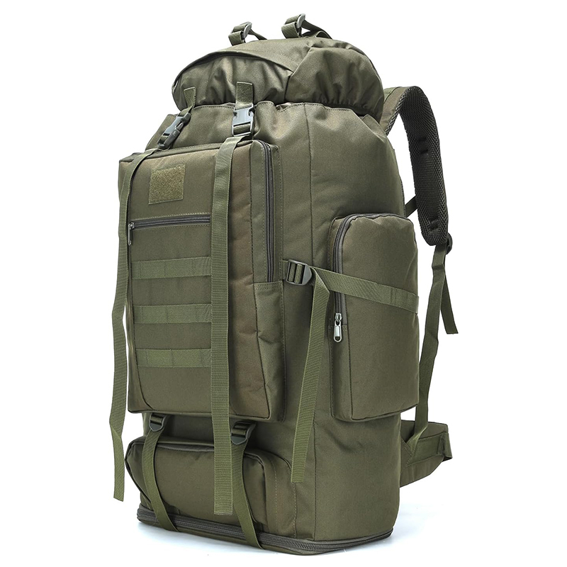 Hiking Backpack for Men 100L Olivegreen Camping Backpack Military Rucksack Molle 3 Days Assault Pack for Climbing