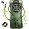 Hydration Bladder, 1.5-2-3L Water Bladder for Hiking Backpack, BPA-Free Leak Proof Water Reservoir Storage Bag, Water Pouch Hydration Pack for Camping Cycling Running - Military Green