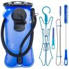 3L 3Liter 100oz BPA Free EVA Hydration Pack Bladder, Leak-Proof Water Reservoir - Blue(Double Opening) With Clean Kit