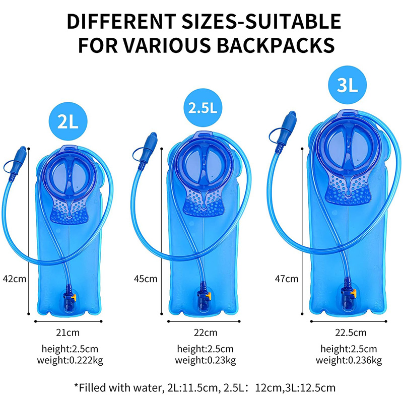 Hydration Water Bladder Reservoir for Hiking Biking Climbing Cycling Running, Large Opening - Image 3