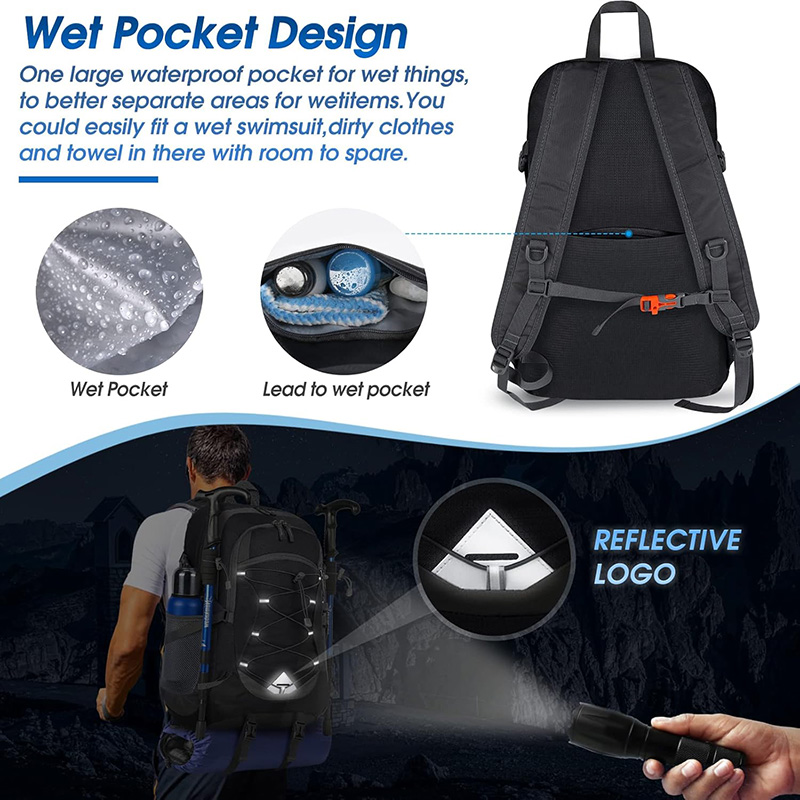 Hiking Backpack 40L Packable Lightweight Camping Backpack Men Women Waterproof Hiking Daypack Outdoor Travel Daypack - Image 4
