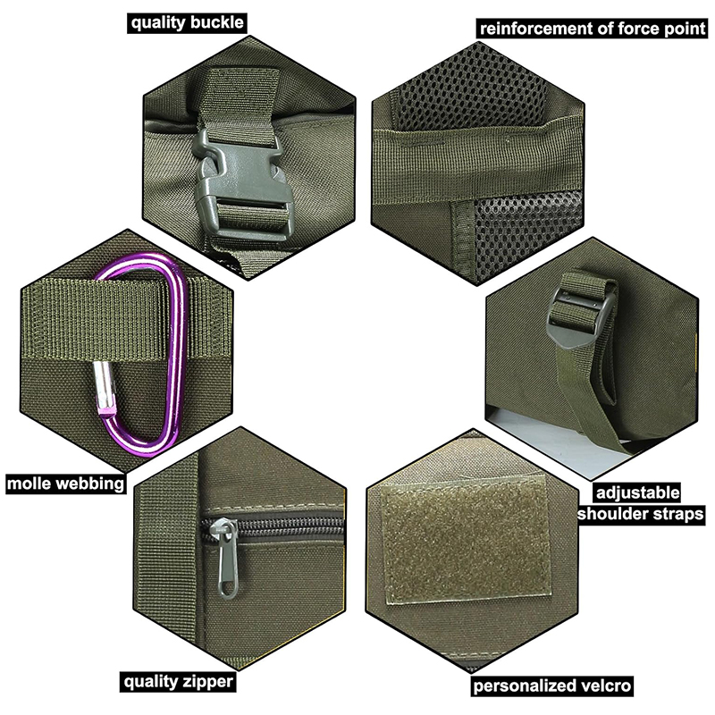 Hiking Backpack for Men 100L Olivegreen Camping Backpack Military Rucksack Molle 3 Days Assault Pack for Climbing - Image 6