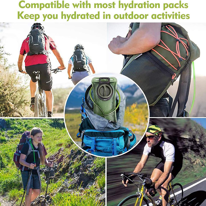 Hydration Bladder, 1.5-2-3L Water Bladder for Hiking Backpack, BPA-Free Leak Proof Water Reservoir Storage Bag, Water Pouch Hydration Pack for Camping Cycling Running - Image 7