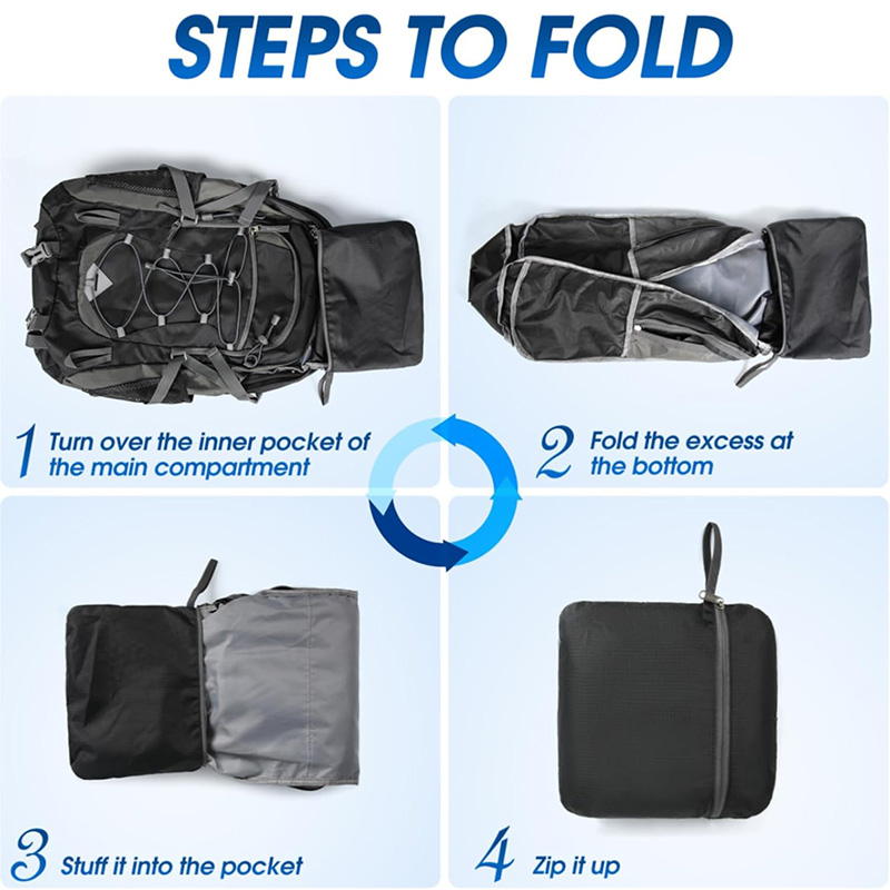 Hiking Backpack 40L Packable Lightweight Camping Backpack Men Women Waterproof Hiking Daypack Outdoor Travel Daypack - Image 8