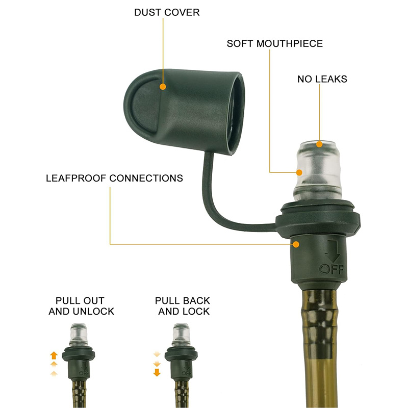 Hydration Bladder, 2.5 Liter Leak Proof Water Bladder,Military Hydration Pack Replacement for Hiking Biking Climbing Cycling Running Camping Backpack - Image 3