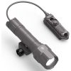 WL25 1200 High Lumens Tactical AR Flashlight LED Light with Pressure Switch & Fixed Picatinny Rail Mount, 3 Modes - High/Low/Strobe - Nickel
