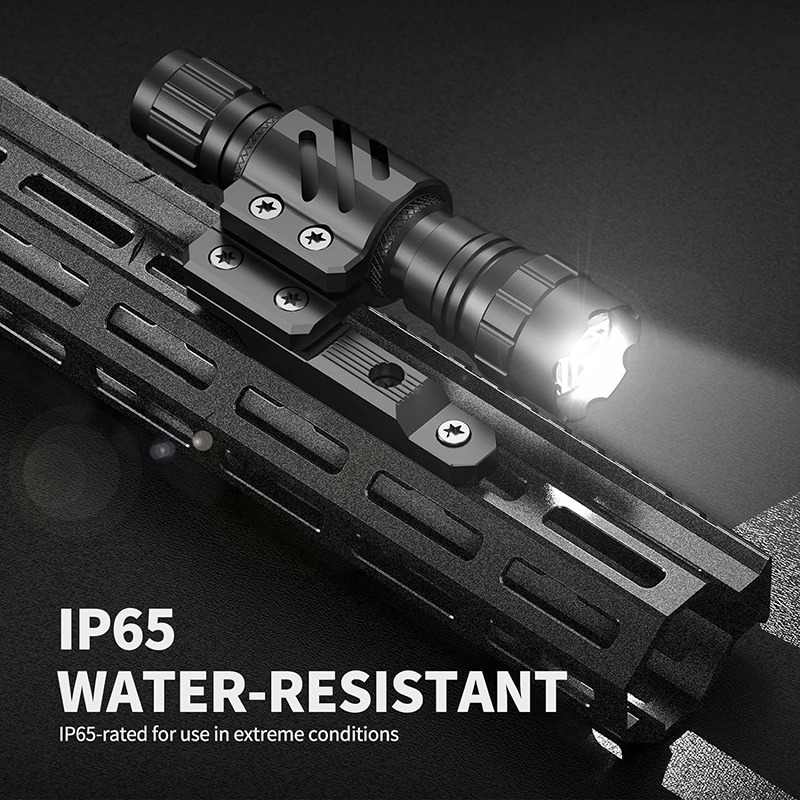 FL11 Tactical Flashlight 1200 Lumen LED Weapon Light,Waterproof with Picatinny/M Lock Mount, Pressure Switch Included (M Lock Mounted) - Image 6