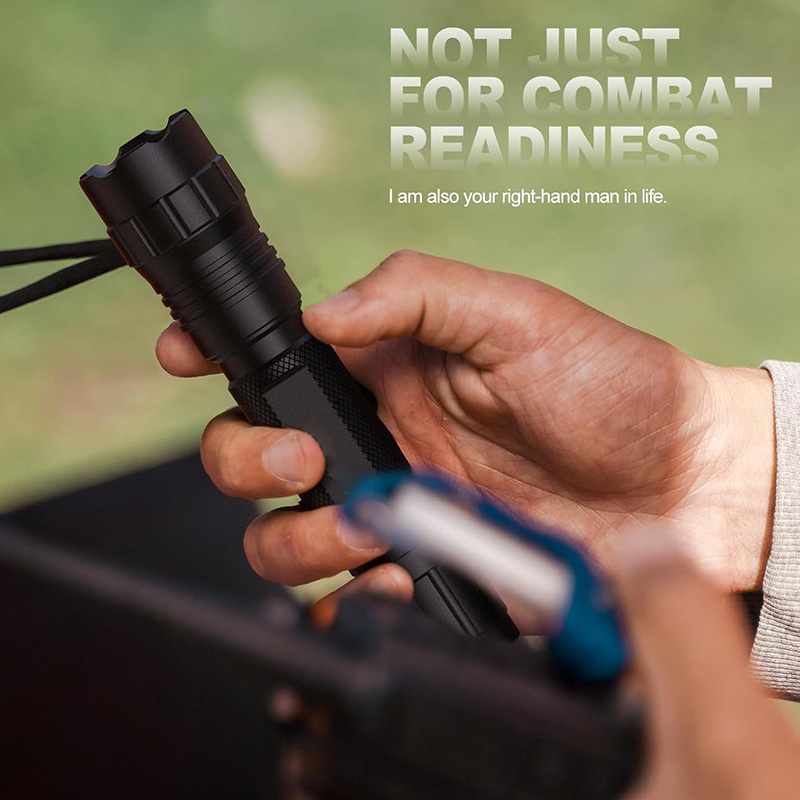 FL31A 1500 Lumen LED Tactical Flashlight IPX7 Rating Rechargeable 4 Modes Weapon Light Picatinny Rail Flashlight Included with Pressure Switch - Image 7