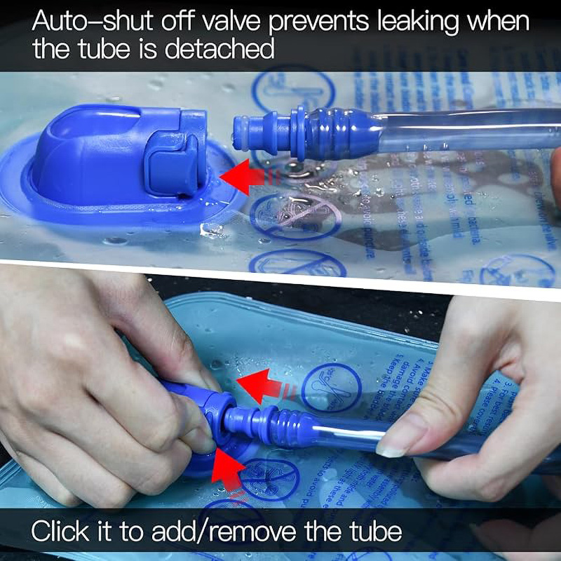 1.5L/2L Hydration Bladder, Large Opening Water Storage Bladder Bag, for Cycling Hiking Camping - Image 6