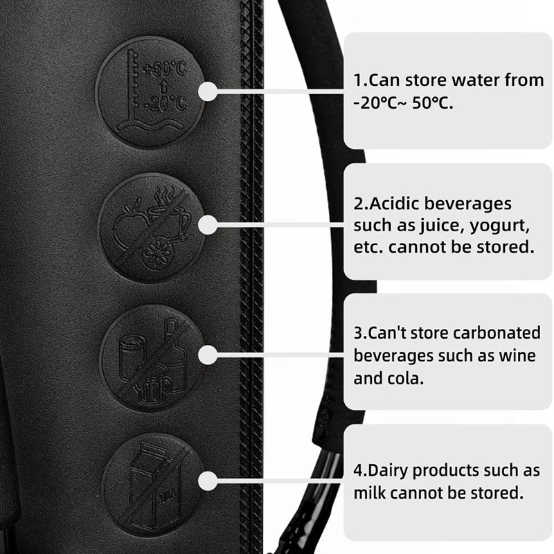 Mini Hydration Bladder 1L-2.5L Leak Proof Hydration Reservoir BPA Free Military Water Bladder Bag Hydration Pack Replacement for Outdoor Camping Hiking - Image 6