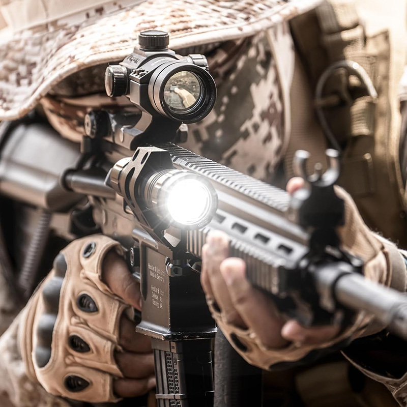 FL31 Rechargeable Flashlight 2000 Lumen, USB-C Tactical Light with Adjustable Focus, 4 Modes (Ultra/High/Low/Strobe), IPX7 Waterproof, Includes Pressure Switch & Picatinny Mount - Image 8